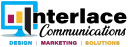 interlace communications logo, design, marketing, solutions